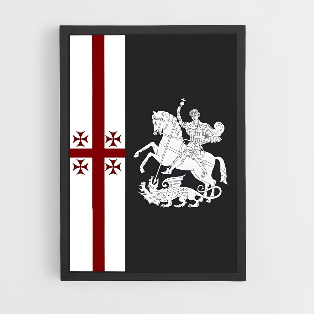 ap-georgia flag-2 cadre Noir
