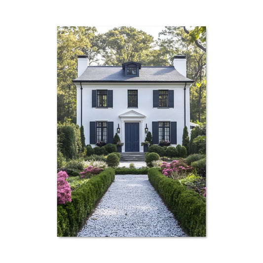Poster Maison Bleue