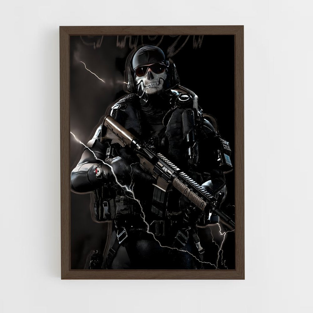 ap-ghost cod-6 cadre Bois foncé