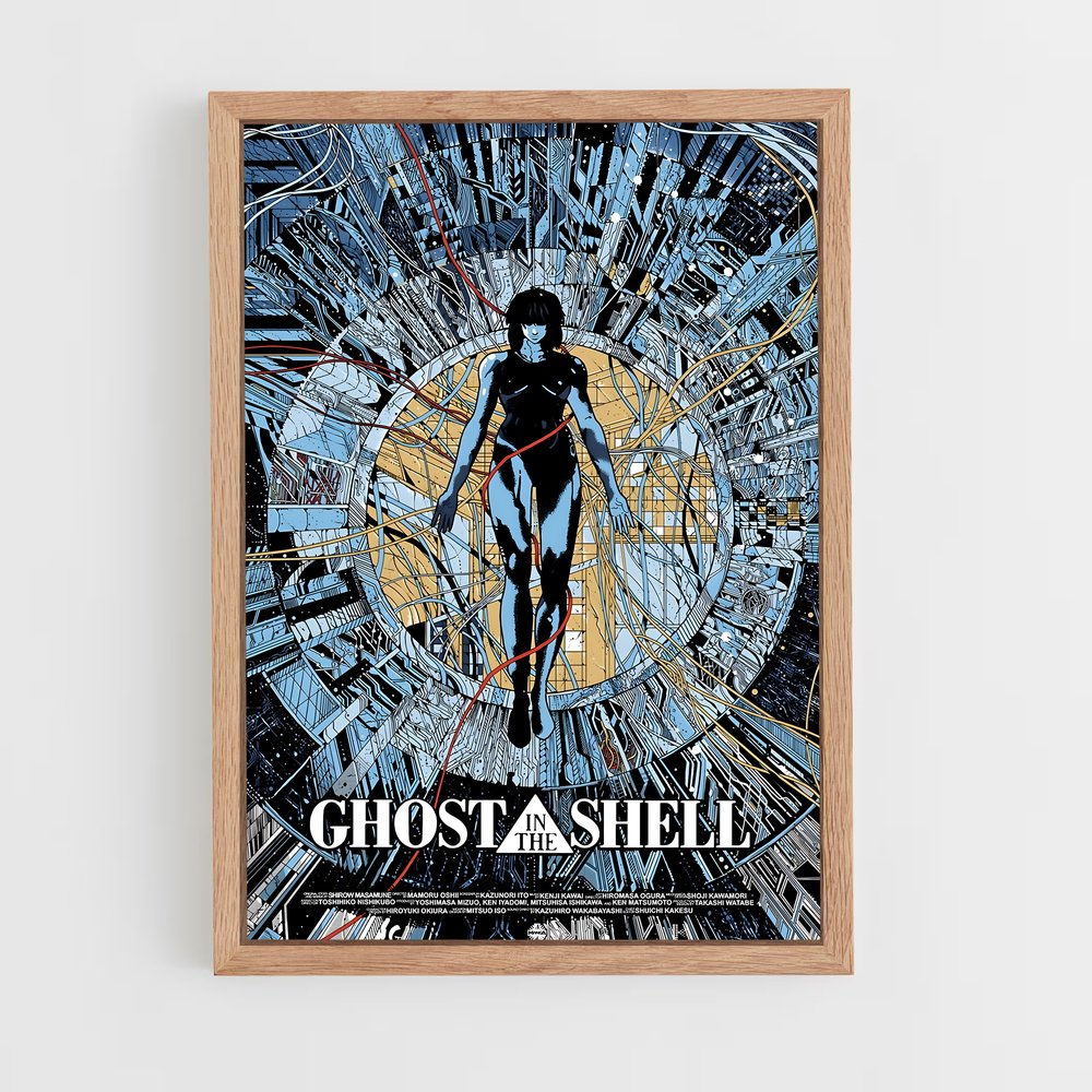 ap-ghost in the shell-1 cadre Bois clair