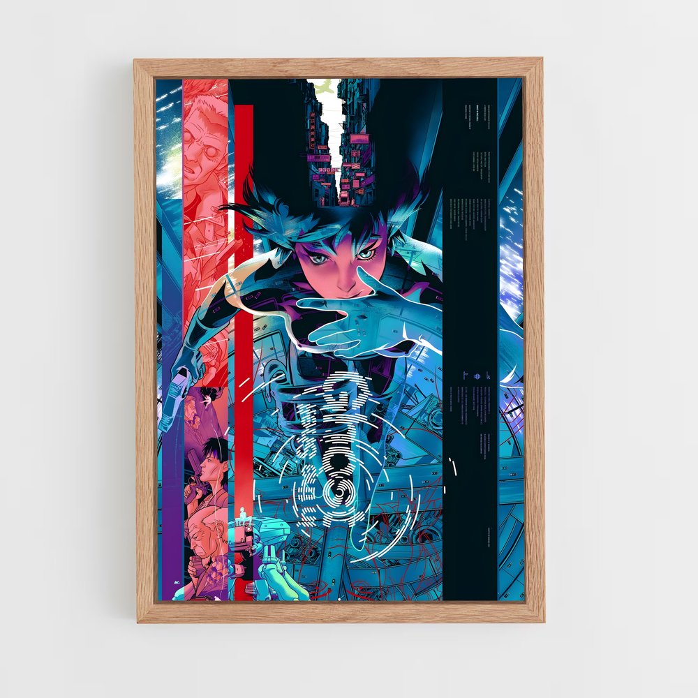ap-ghost in the shell-2 cadre Bois clair