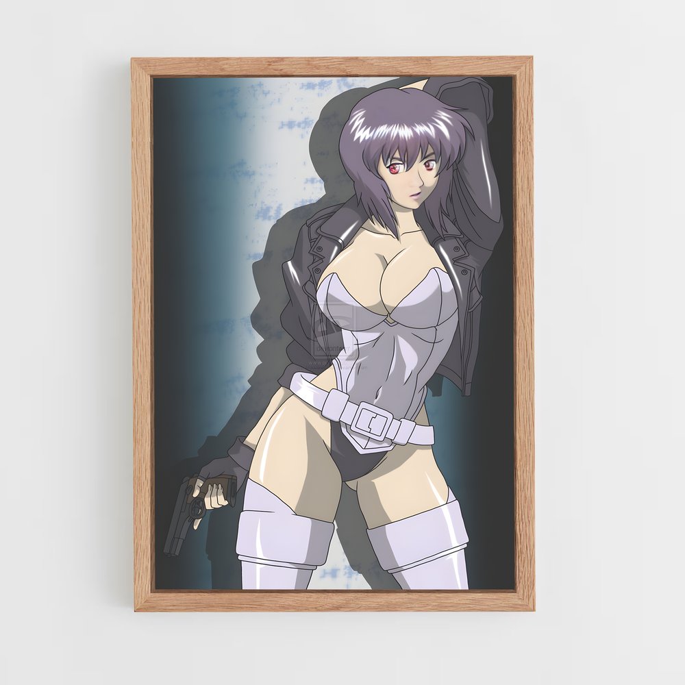 ap-ghost in the shell-8 cadre Bois clair