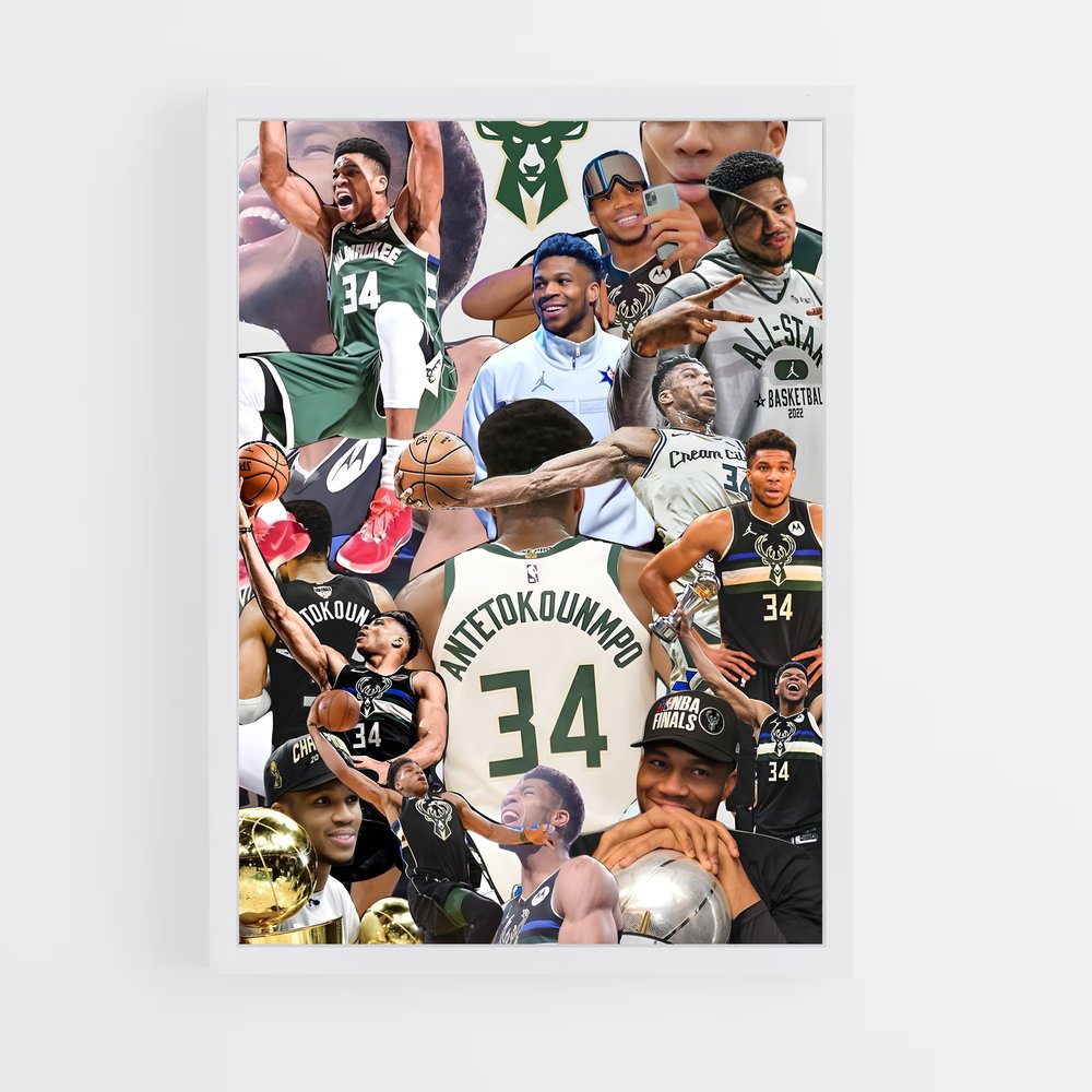 ap-giannis antetokounmpo-4 cadre Blanc
