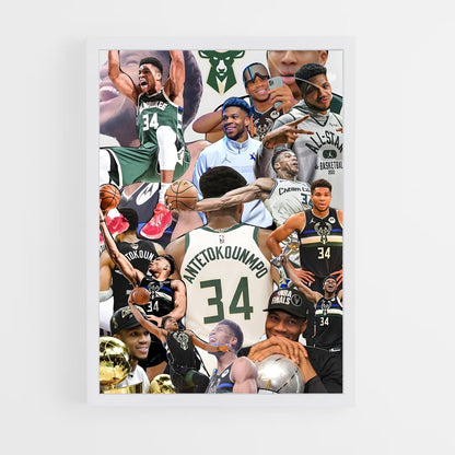 ap-giannis antetokounmpo-4 cadre Blanc
