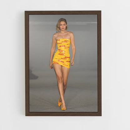 ap-gigi hadid-13 cadre Bois foncé