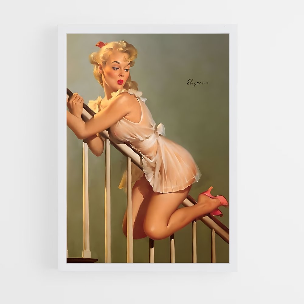 ap-gil elvgren-1 cadre Blanc
