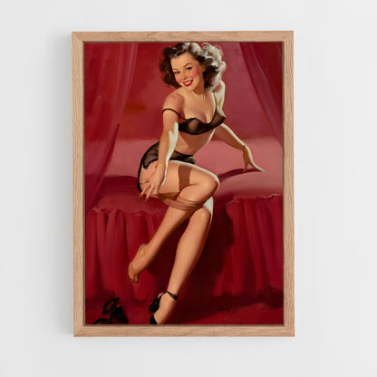 ap-gil elvgren-2 cadre Bois clair