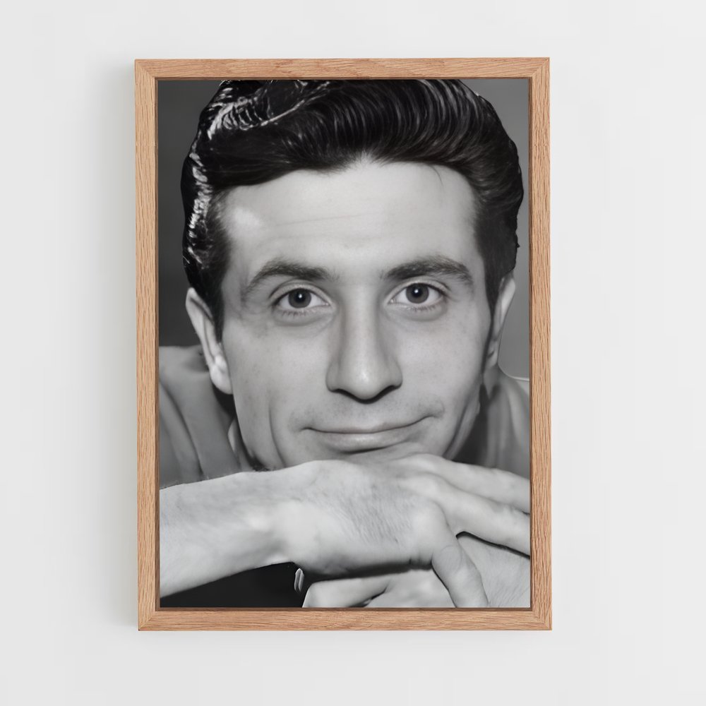 ap-gilbert becaud-1 cadre Bois clair