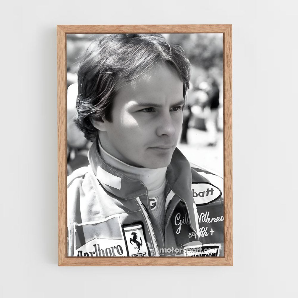 ap-gilles villeneuve-9 cadre Bois clair
