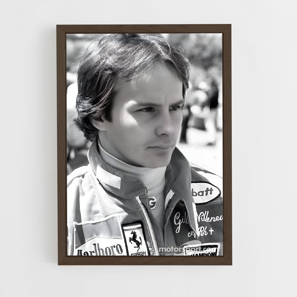 ap-gilles villeneuve-9 cadre Bois foncé