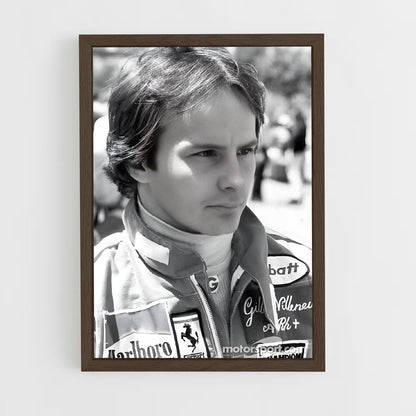 ap-gilles villeneuve-9 cadre Bois foncé