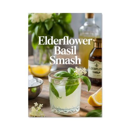 Poster Basil & Elderflower Bliss