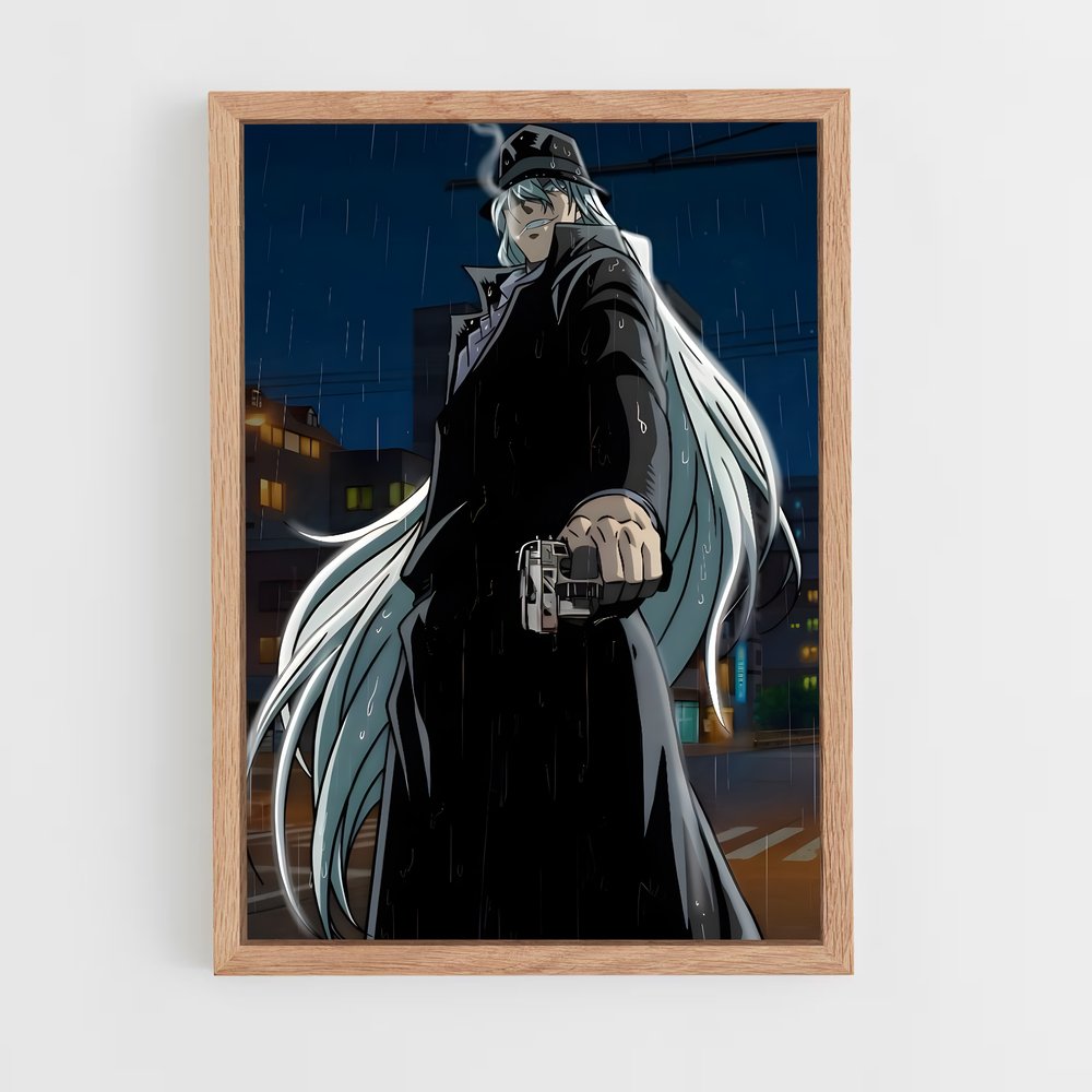 ap-gin detective conan-1 cadre Bois clair