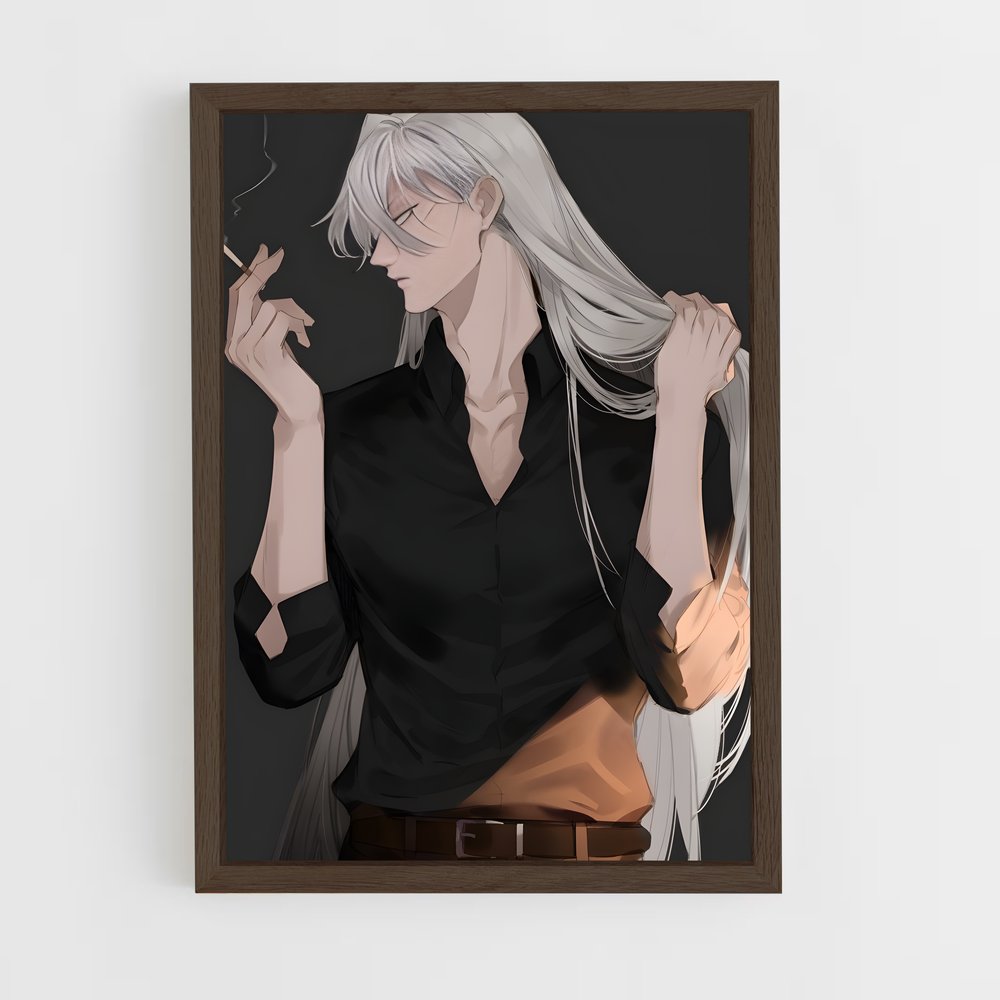 ap-gin detective conan-4 cadre Bois foncé