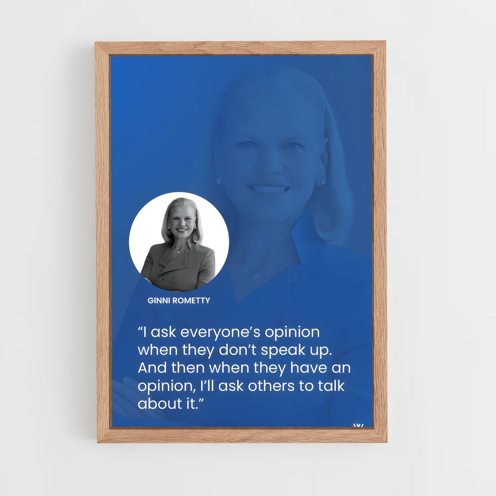 ap-ginni rometty-3 cadre Bois clair