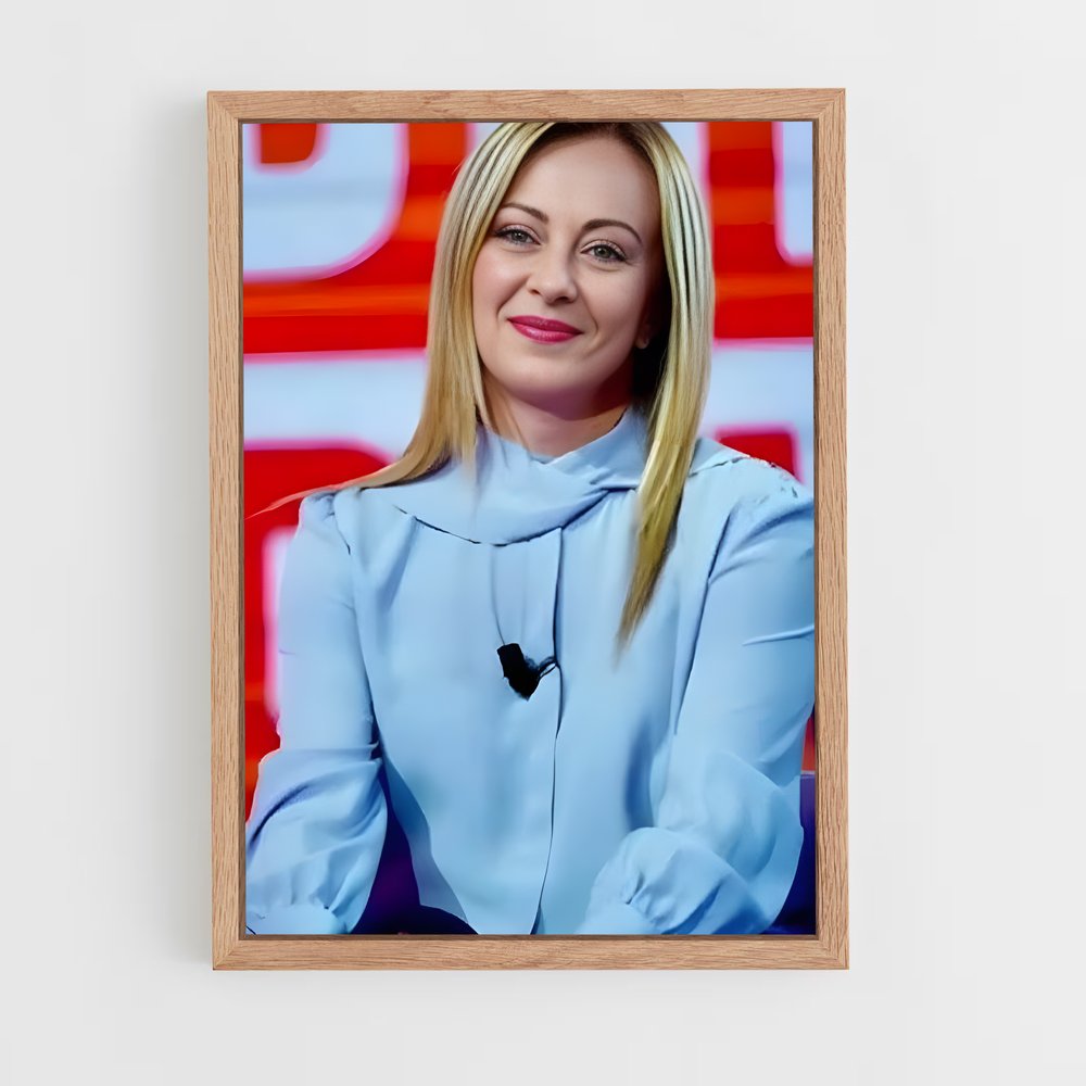ap-giorgia meloni-3 cadre Bois clair