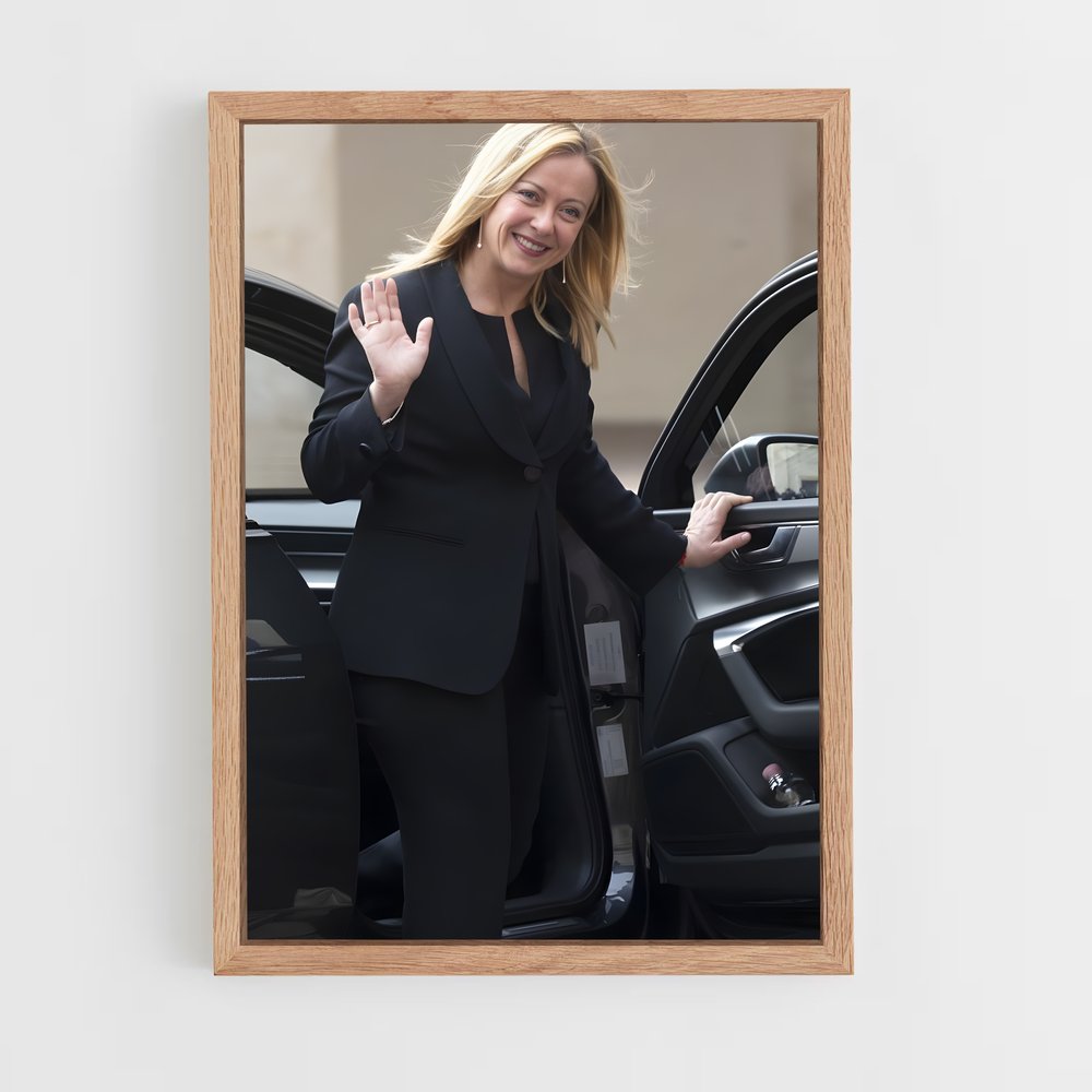 ap-giorgia meloni-5 cadre Bois clair