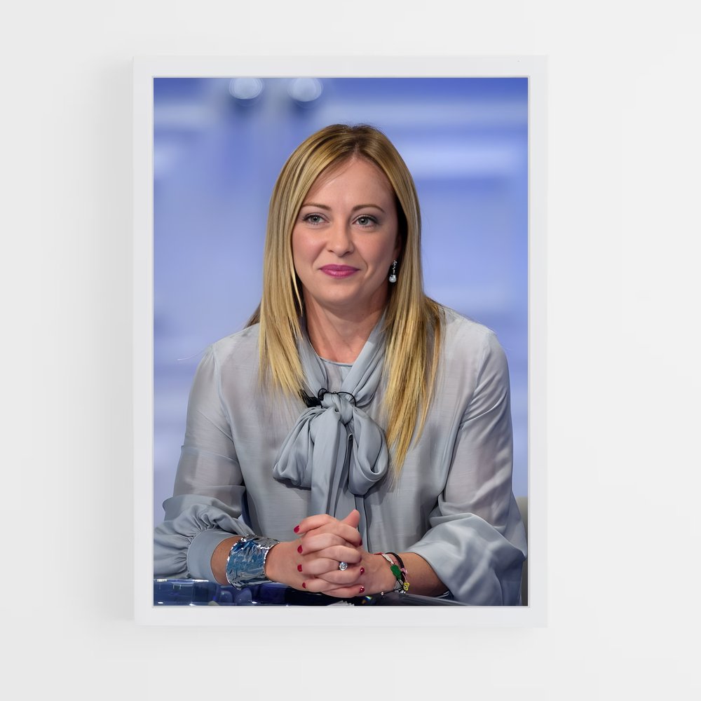 ap-giorgia meloni-6 cadre Blanc