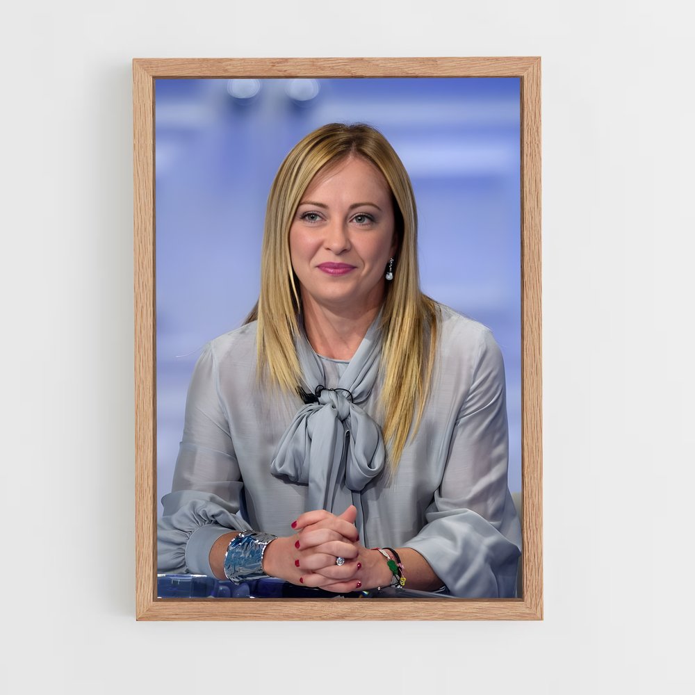 ap-giorgia meloni-6 cadre Bois clair