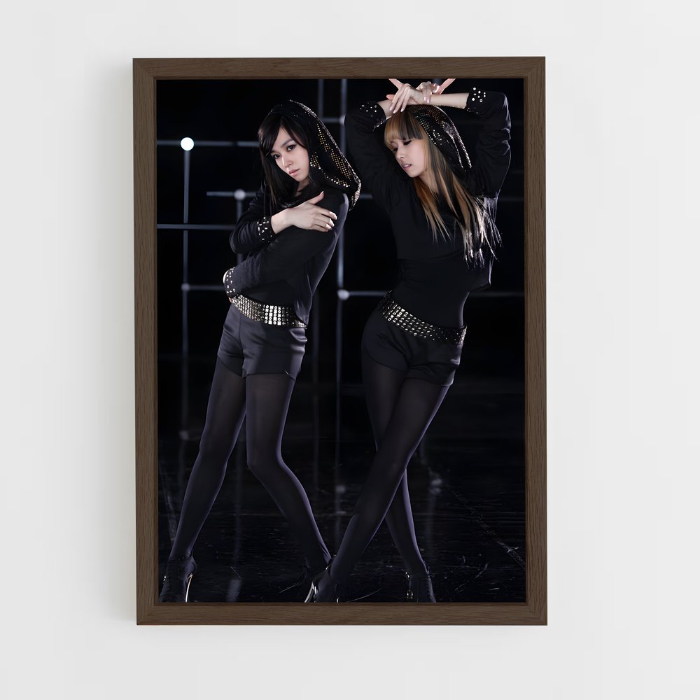 ap-girls' generation-2 cadre Bois foncé