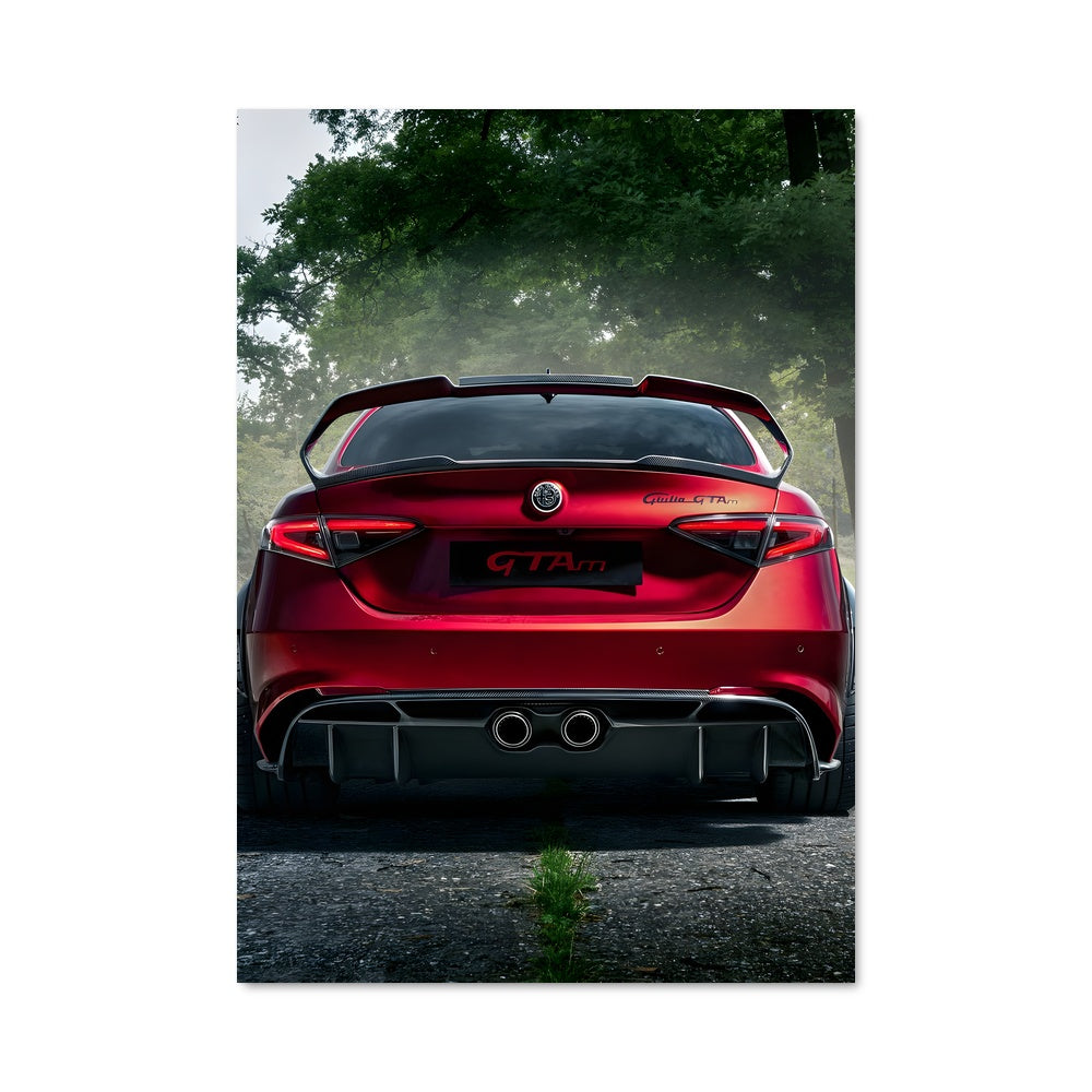 Poster Rouge Vitesse