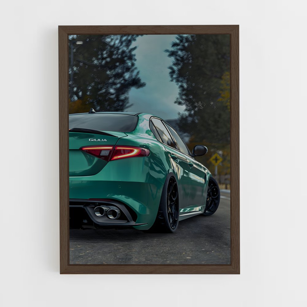 ap-giulia quadrifoglio-2 cadre Bois foncé