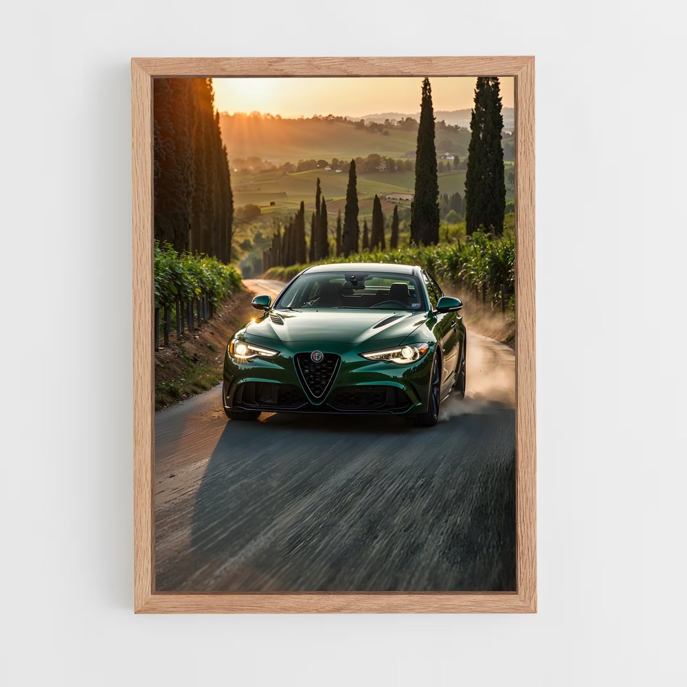 ap-giulia quadrifoglio-4 cadre Bois clair