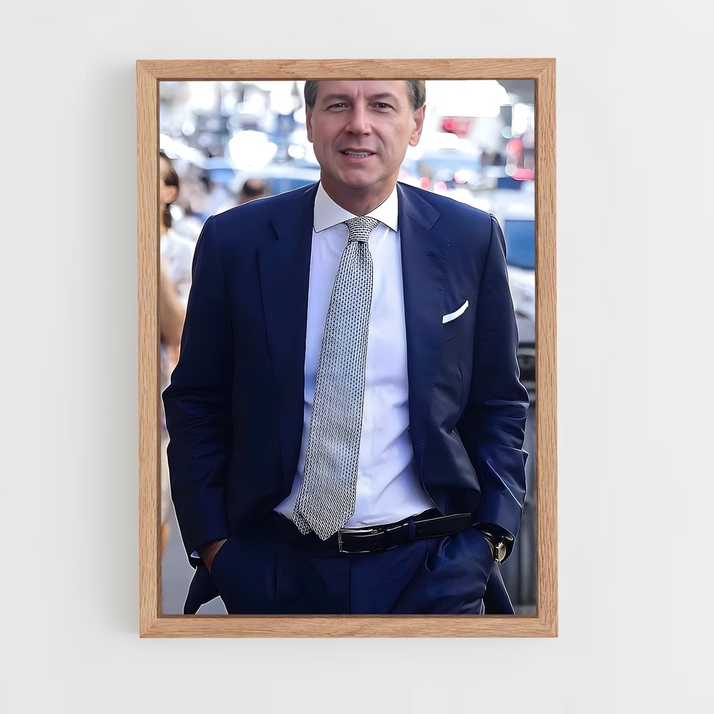 ap-giuseppe conte-2 cadre Bois clair