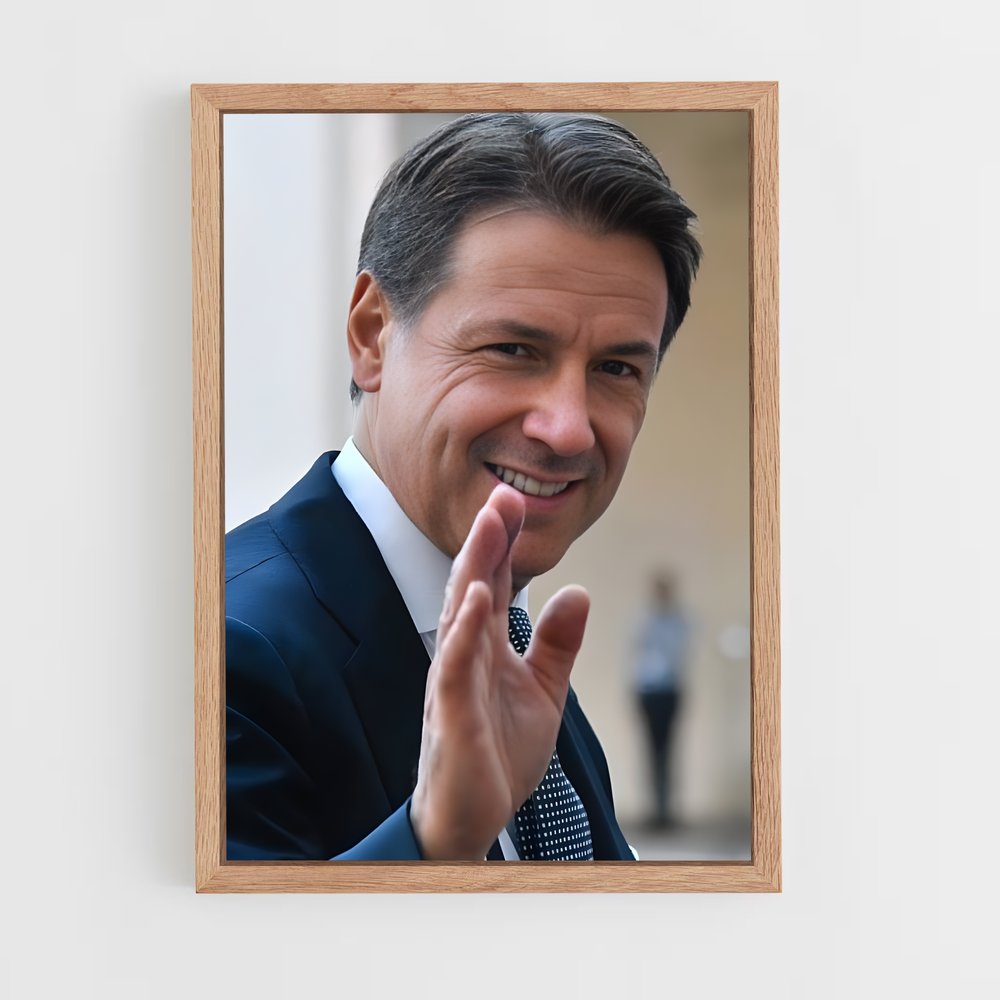 ap-giuseppe conte-4 cadre Bois clair