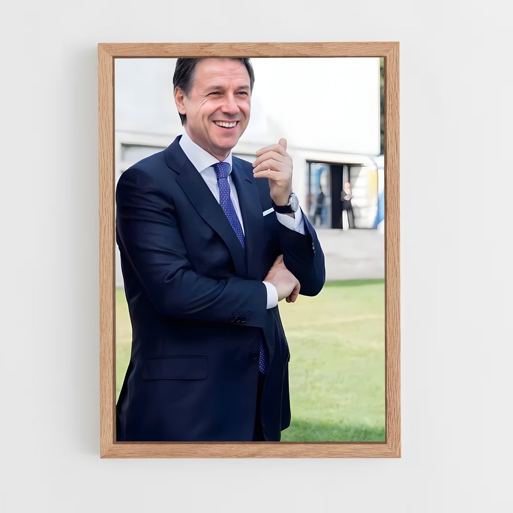 ap-giuseppe conte-6 cadre Bois clair