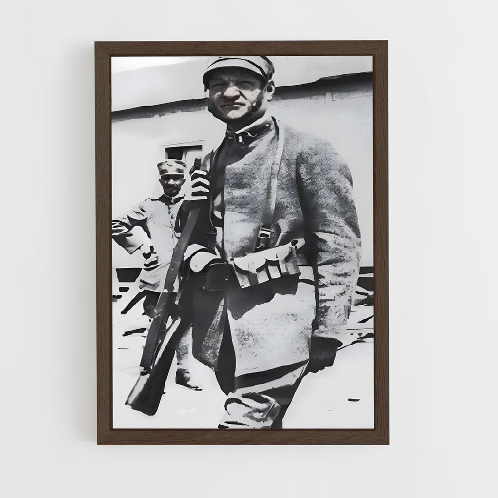ap-giuseppe ungaretti-3 cadre Bois foncé