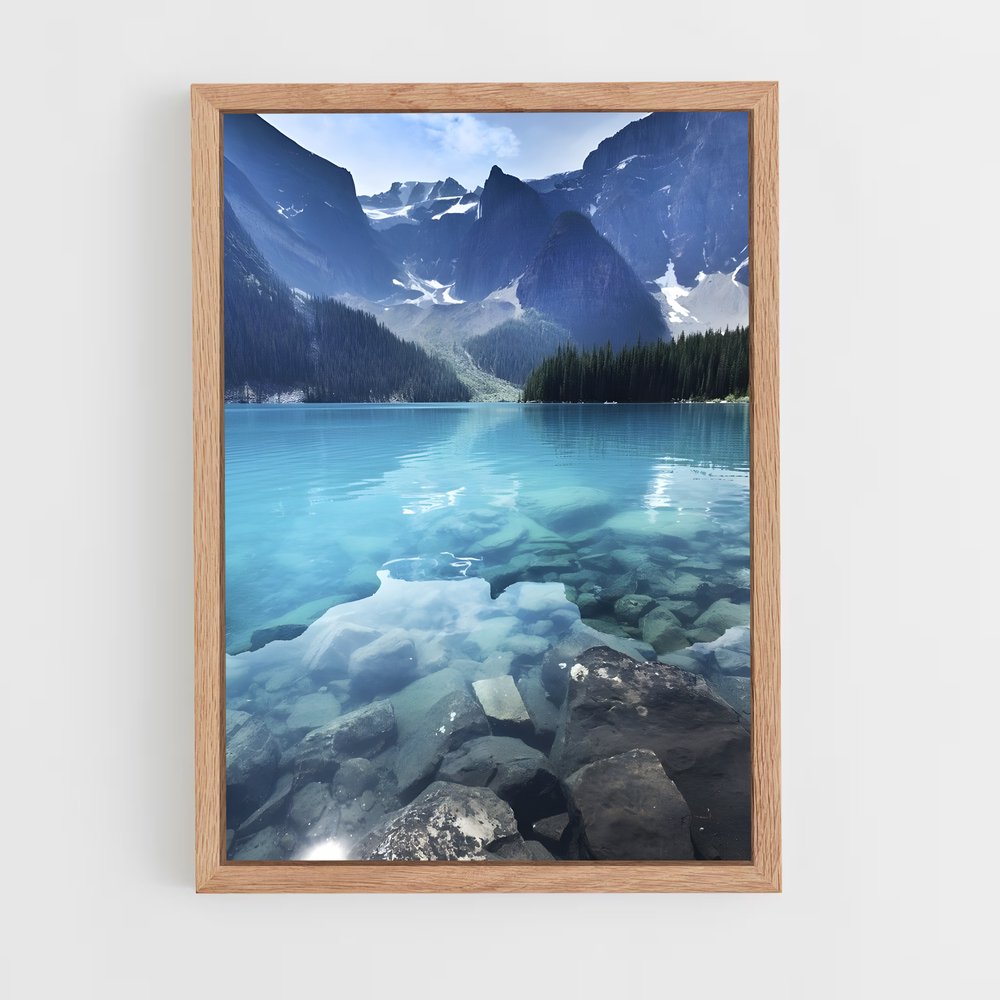ap-glacial lake-2 cadre Bois clair