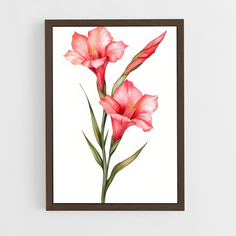 ap-gladiolus-7 cadre Bois foncé