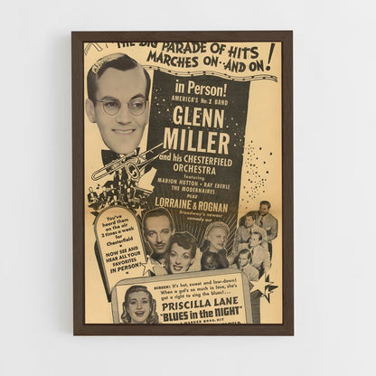 ap-glenn miller-1 cadre Bois foncé
