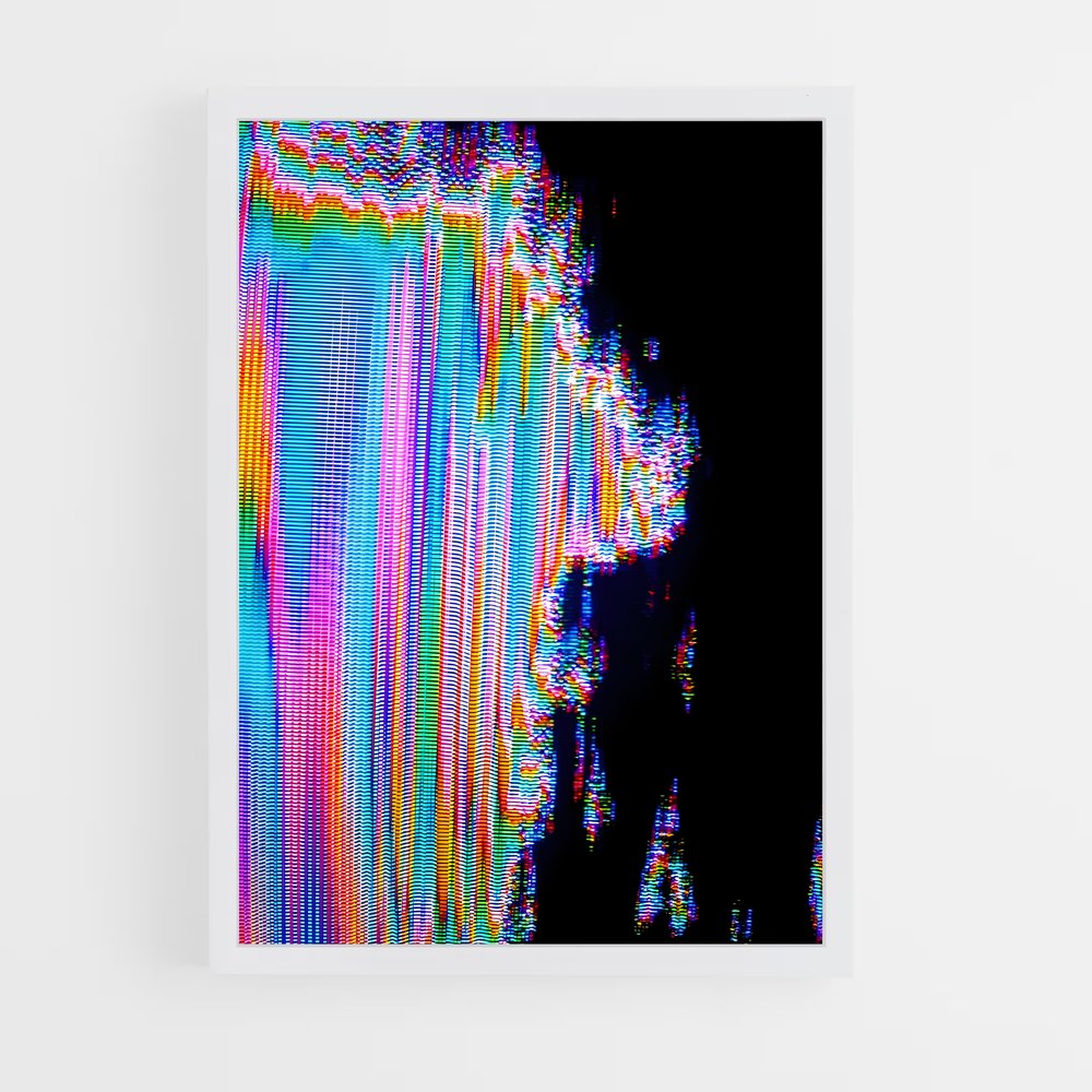 ap-glitch art-1 cadre Blanc
