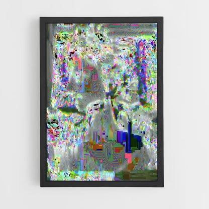 ap-glitch art-8 cadre Noir