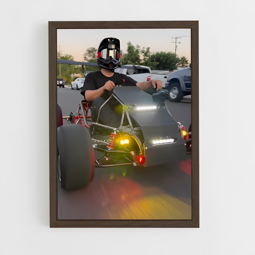 ap-go-kart-4 cadre Bois foncé