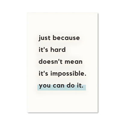 Poster Nothing is Impossible