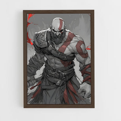 ap-god of war-2 cadre Bois foncé