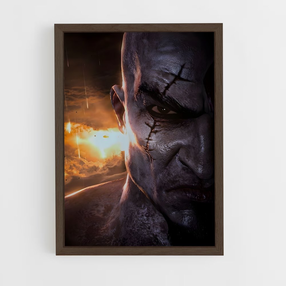 ap-god of war-6 cadre Bois foncé