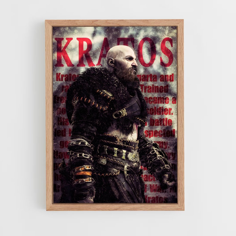 ap-god of war-7 cadre Bois clair