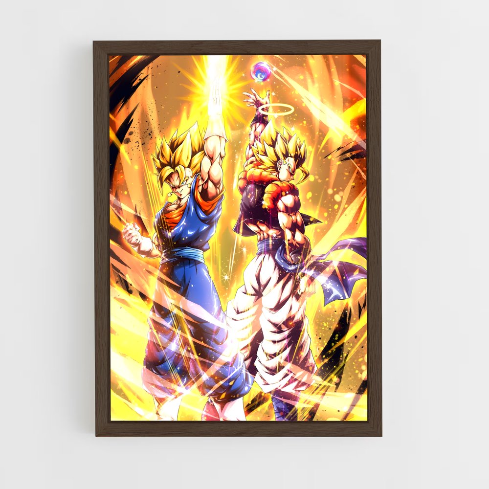 ap-gogeta-9 cadre Bois foncé