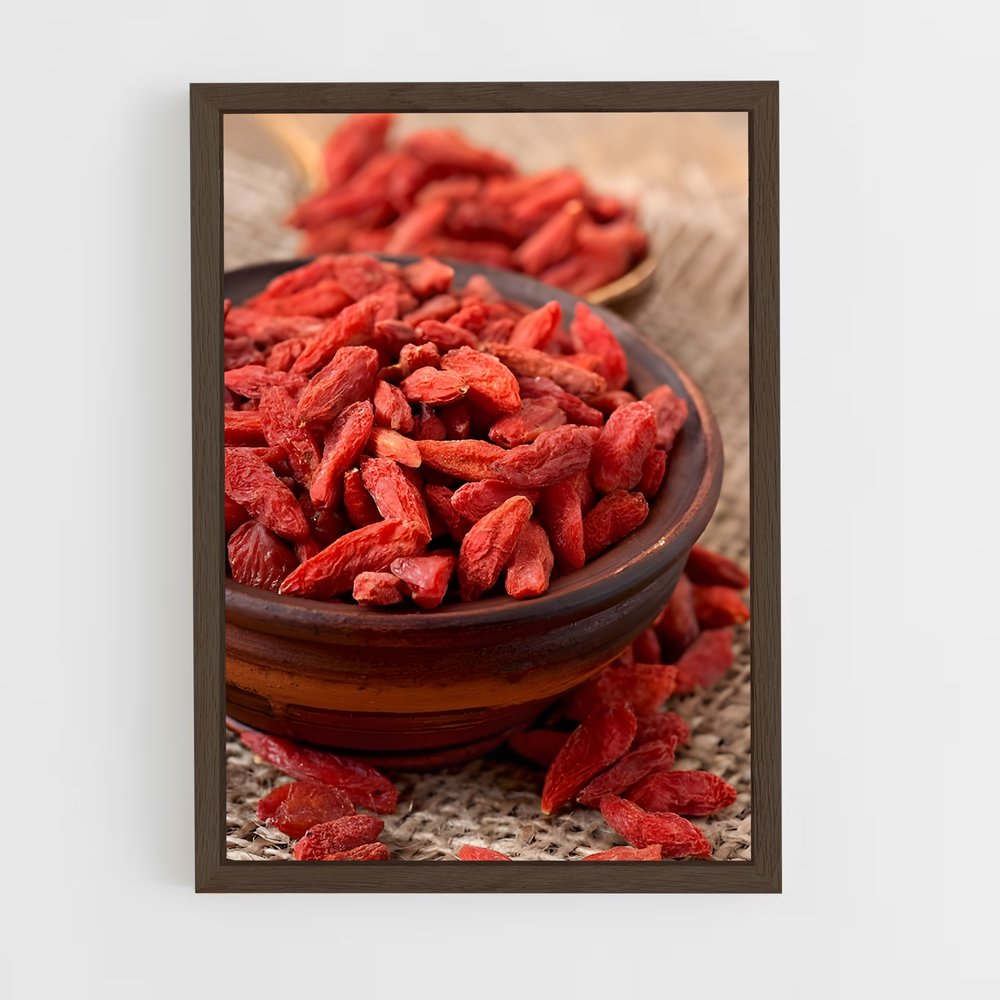 ap-goji berry-4 cadre Bois foncé