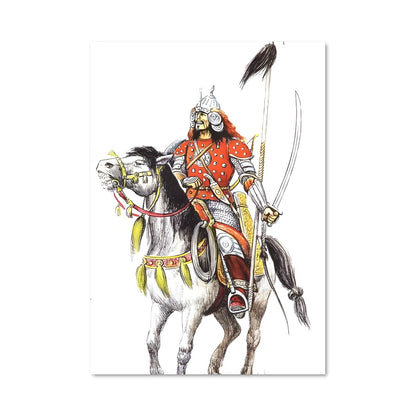 Poster Cavalier Écarlate