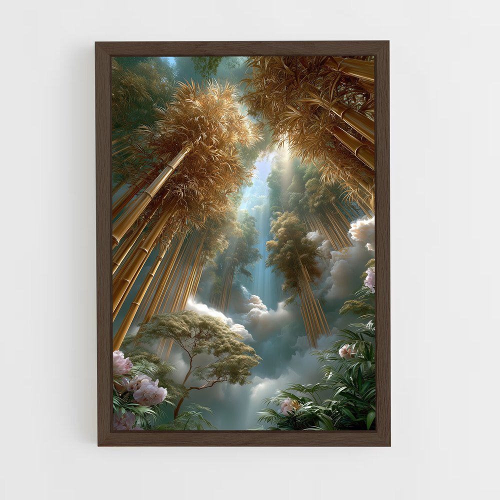 ap-golden bamboo-4 cadre Bois foncé
