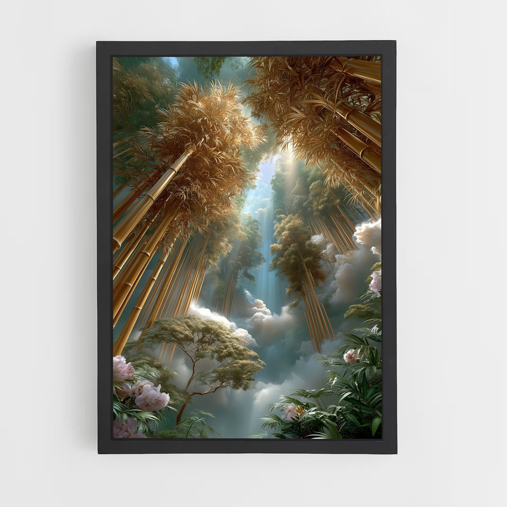 ap-golden bamboo-4 cadre Noir