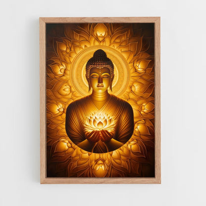 ap-golden buddha-1 cadre Bois clair