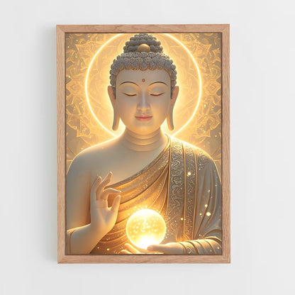 ap-golden buddha-10 cadre Bois clair
