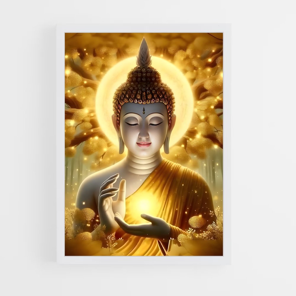 ap-golden buddha-11 cadre Blanc