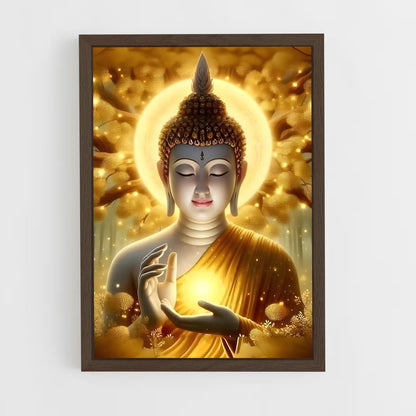 ap-golden buddha-11 cadre Bois foncé